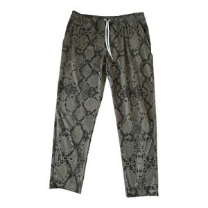 Lululemon Womens 10 Jet Crop Joggee Slim Leggings Ziggy Snake Fatigue Gator Yoga